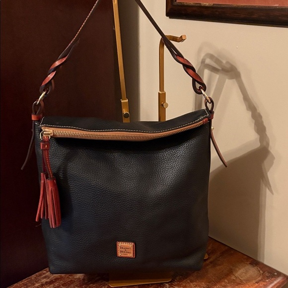 Dooney & Bourke Handbags - Dooney & Bourke Black Leather Hobo Bag